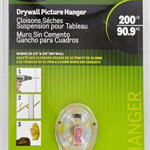 Hillman 122370 No Stud Picture Hanger, 1, No Color