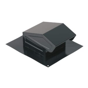 broan-nutone 636 steel roof vent cap for 3" and 4" round duct, for bathroom ventilation fans, black