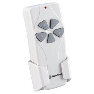 westinghouse 7787000 ceiling fan and light remote control, white