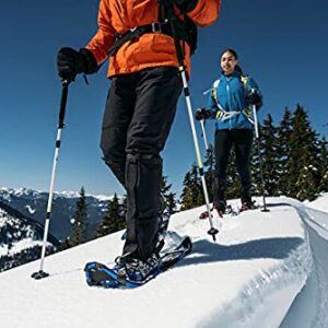 Crescent Moon All Terrian Unisex Snowshoe - Sawtooth 27 (Blue): Unisex All Terrain Snowshoe with Award Winning Single Loop Pull Binding, Stainless Steel Crampons and Heel Lifts