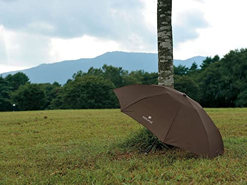 Snow Peak Ultralight Umbrella - Small, Heavy-Duty Umbrella for Travel - Strong, Wind-Resistant Umbrella for Camping, Hiking, or Traveling - Durable Design Withstands Heavy Rain - Gray