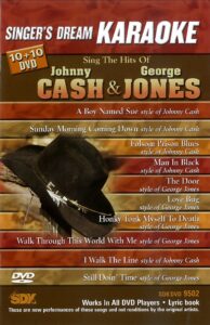 sing the hits of johnny cash & george jones(karaoke dvd)