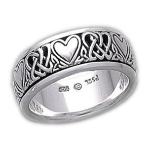 Sterling Silver Celtic Heart Knot Spinner Ring Size 10(Sizes 4,5,6,7,8,9,10,11,12,13,14,15)