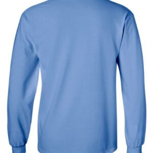 Gildan 100% Cotton Long-Sleeve T-shirt (G2400) Tee X-Large Carolina Blue