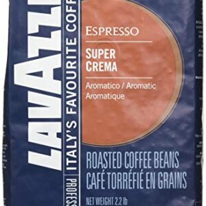 Lavazza Italian "Super Crema" Espresso Whole Bean Value Pack (3 x 2.2 lb bags)