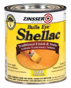 rust-oleum zinsser 304h 1-quart bulls eye clear shellac