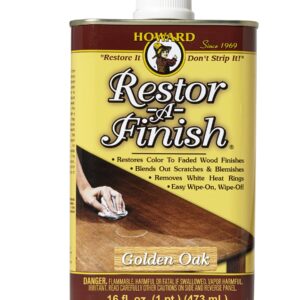 Howard Products RF3016 Restor-A-Finish, 16 Fl Oz (Pack of 1), Golden Oak