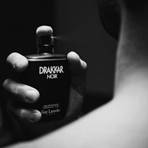 Drakkar Noir By Guy Laroche - Original Vintage Designer Fragrance Blend For Men - Fresh, Classic Men’s Evening Scent - Long Lasting Amber Fougere Aroma With Spicy Citrus Notes - 1.7 Oz EDT Spray