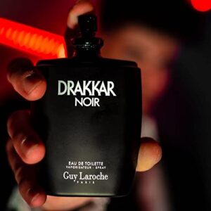 Drakkar Noir By Guy Laroche - Original Vintage Designer Fragrance Blend For Men - Fresh, Classic Men’s Evening Scent - Long Lasting Amber Fougere Aroma With Spicy Citrus Notes - 1.7 Oz EDT Spray