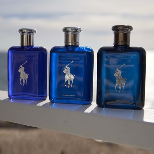 RALPH LAUREN FRAGRANCES Polo Blue - Eau de Toilette - Men's Cologne - Aquatic & Fresh - With Citrus, Sage, and Suede - Medium Intensity - 4.2 Fl Oz