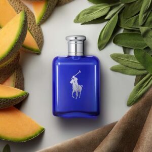 RALPH LAUREN FRAGRANCES Polo Blue - Eau de Toilette - Men's Cologne - Aquatic & Fresh - With Citrus, Sage, and Suede - Medium Intensity - 4.2 Fl Oz