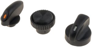 dorman 76901 control knob assortment compatible with select ford / mercury models, 3 piece