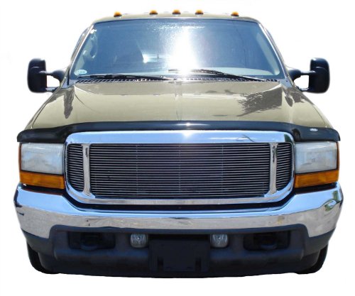 Auto Ventshade [AVS]Hoodflector / Bug Shield | 1999 - 2007 Ford F-250/F-350/F-450/F-550 Super Duty, 2000 - 2005 Ford Excursion, Medium Profile - Smoke, 1 pc. | 21208