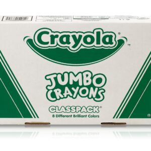 Crayola Jumbo Crayons Classpack, 200 Count, Toddler Crayons, Bulk School Supplies For Teachers, 8 Colors