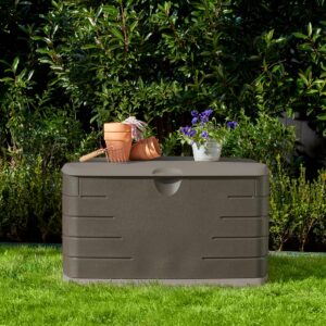 Rubbermaid 2047053 Deck Box, Medium, Sandstone