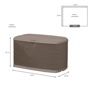 Rubbermaid 2047053 Deck Box, Medium, Sandstone