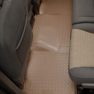 Husky Liners — Classic Style Floor Liners | Fits 2000 - 2005 Ford Excursion, 2nd Row Liner - Tan, 1 pc. | 63903