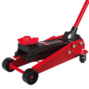 BIG RED T83002 Torin Pro Series Hydraulic Floor Jack with Single Quick Lift Piston Pump, 3 Ton (6,000 lb) Capacity, Red