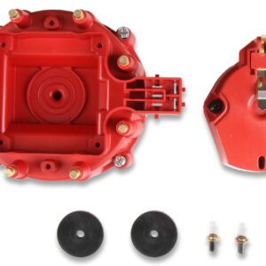 8416 MSD Distributor Cap and Rotor - GM HEI - Red