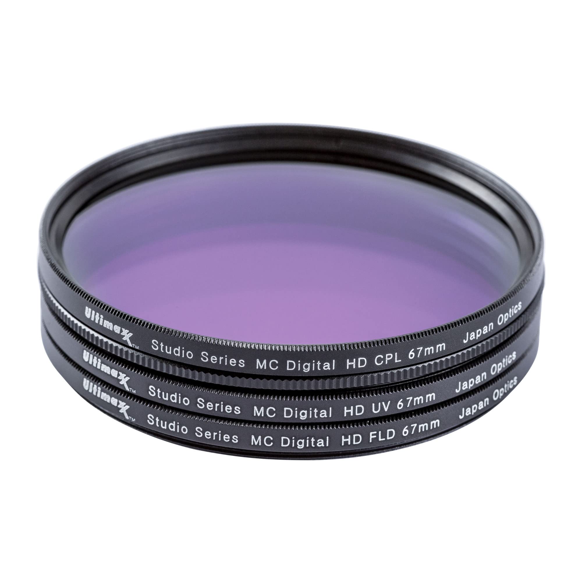 Ultimaxx 3-Piece Multi-Coated HD Professional 67mm Filter Kit (UV, FLD, CPL)