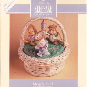 Hallmark Keepsake Easter Ornament Decoration Set of 3 Maypole Stroll 1993