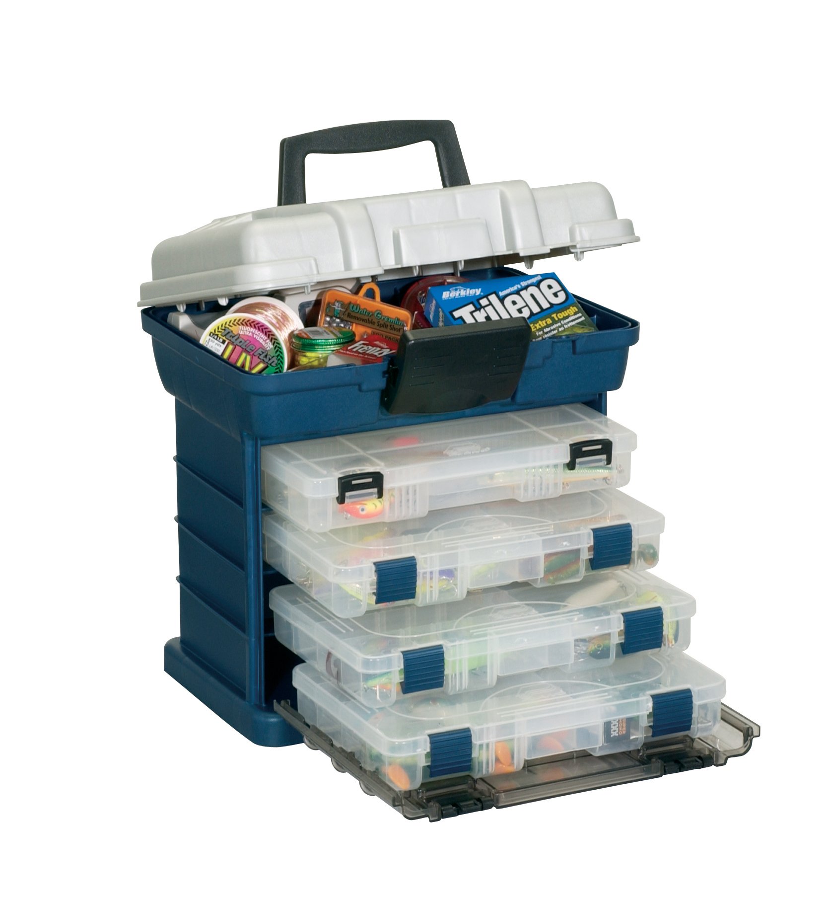 Plano 1364 4-By Rack System 3650 Size Tackle Box, Premium Tackle Storage