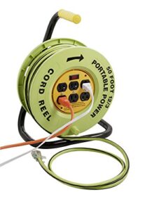 designers edge e238 extension cord, 12/3-gauge, vivid green