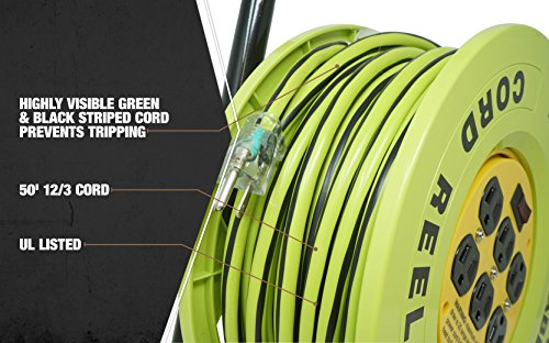 Designers Edge E238 Extension Cord, 12/3-Gauge, Vivid Green