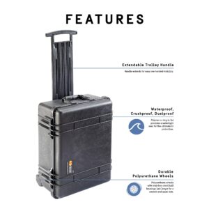 Pelican 1560 Case No Foam (Black)