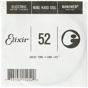 Elixir Strings Electric Guitar String NANOWEB Coating, .052