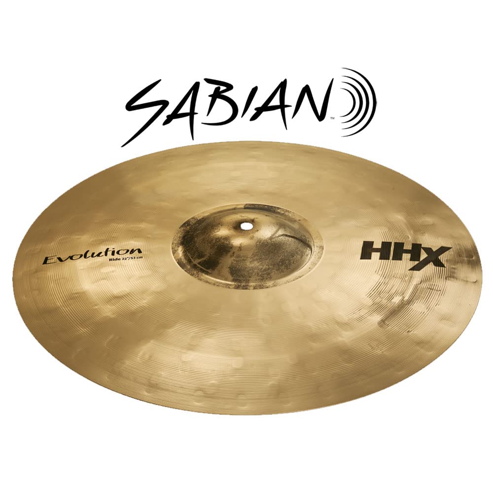 Sabian HHX 22" Evolution Ride Cymbal, Brilliant Finish, (12212XEB)