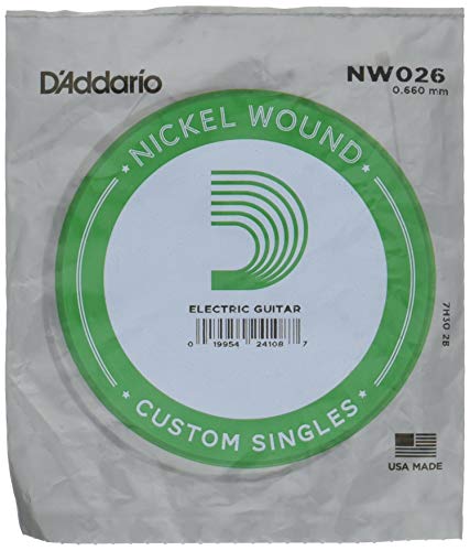 D'Addario NW020 Nickel Wound Electric Guitar Single String