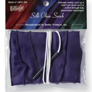 Hodge Silk Oboe Swab - Deep Purple