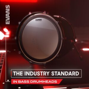 Evans EMAD Coated White Bass Drum Head, 20 Inch