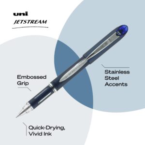 Uniball Jetstream Stick Pen 12 Pack, 1.0mm Medium Blue Pens, Wirecutter Best Pen, Ballpoint Pens, Ballpoint Ink Pens | Office Supplies, Ballpoint Pen, Colored Pens, Fine Point, Smooth Writing Pens