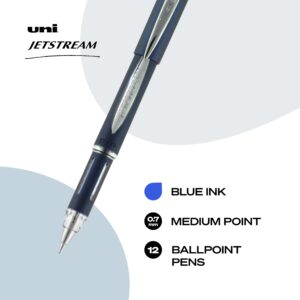 Uniball Jetstream Stick Pen 12 Pack, 1.0mm Medium Blue Pens, Wirecutter Best Pen, Ballpoint Pens, Ballpoint Ink Pens | Office Supplies, Ballpoint Pen, Colored Pens, Fine Point, Smooth Writing Pens