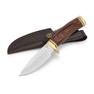 Buck Knives 192 Vanguard Fixed Blade Knife with Leather Sheath