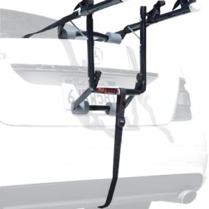 Allen Sports Deluxe 2-Bike Trunk Mount Rack, Model 102DB, Black/ Silver, 23 x 15 x 4 inches