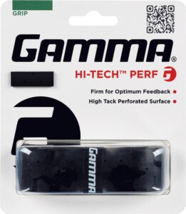 gamma hi-tech perforated replacement grip, black