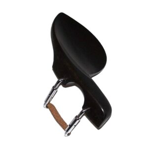 guarneri 4/4 violin chinrest - ebony with standard bracket (original version)