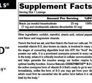 Source Naturals Coenzymated B-3 25MG, 30 Lozenges