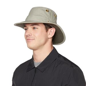 Tilley T5 Unisex Cotton Duck Hat (Khaki, 7 1/2)