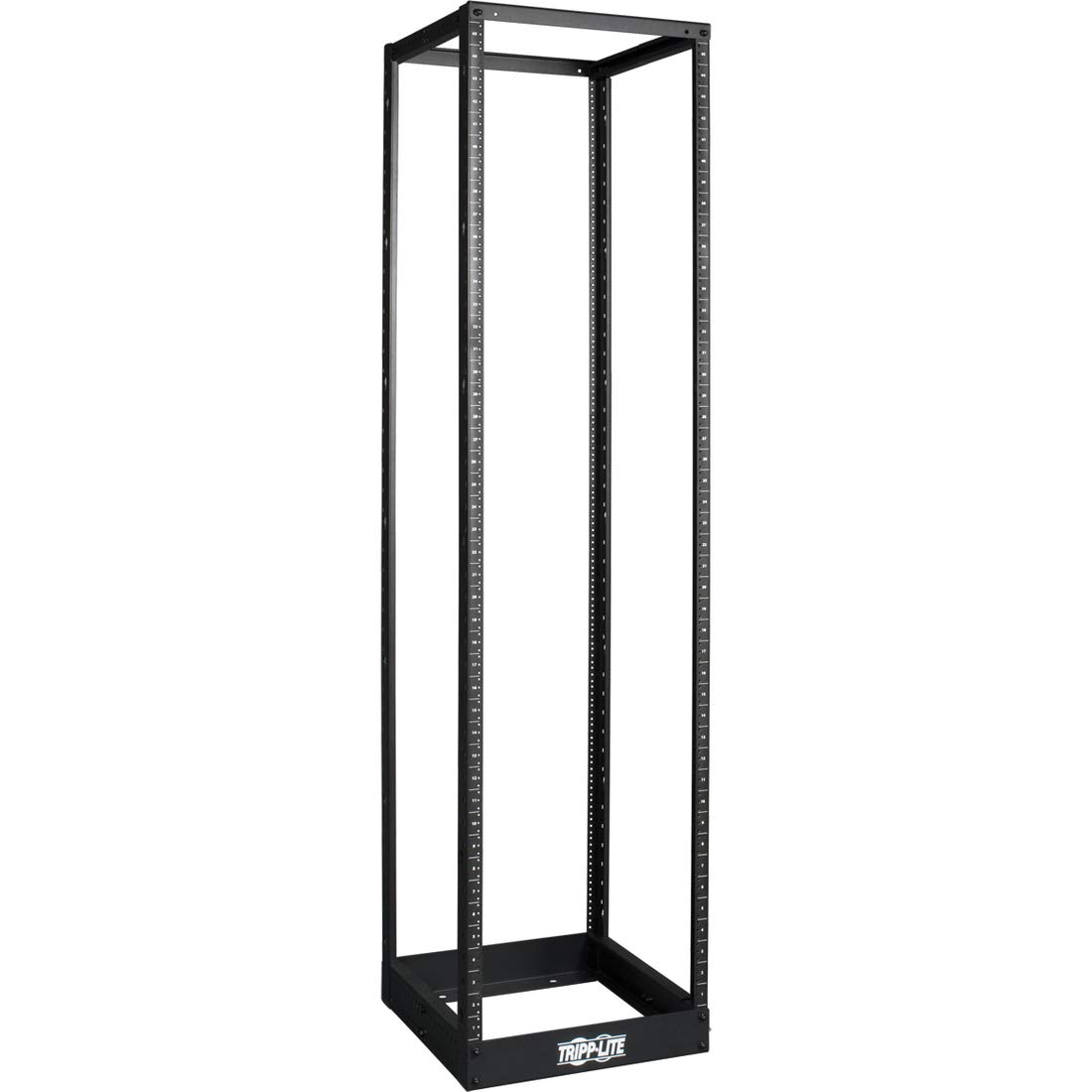 Tripp Lite 45U 4-Post Open Frame Rack, Network Equipment Rack, 1000 lb. Capacity (SR4POST), Black