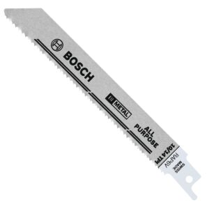 BOSCH RAP6V 5-Pack 6 In. 10/14-TPI Reciprocating Saw Blades for All Purpose Application