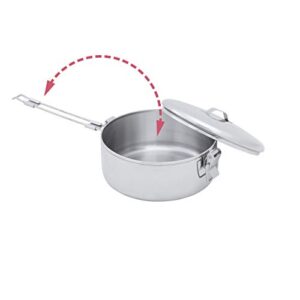 MSR Alpine Stainless Steel Stowaway Camping Pot, 1.6 L