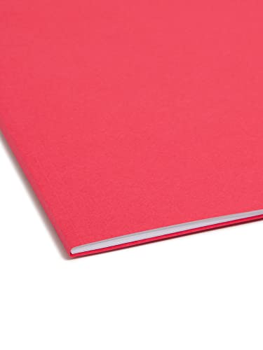 Smead Fastener File Folder, 2 Fasteners, Reinforced 1/3-Cut Tab, Legal Size, Red, 50 per Box (17740)