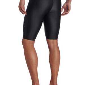 TYR Sport Men's Solid Jammer Swim Suit,Black,34