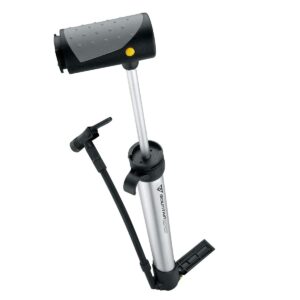 Topeak Mountain Morph Bike Pump , Silver, Black, 35 x 5.8 x 3 cm / 13.8” x 2.3” x 1.2”