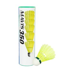 yonex mavis 350 nylon badminton shuttlecocks (yellow, slow speed) | durable performance