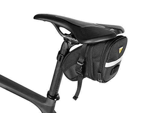 Topeak TC2261B Aero Wedge Pack with Strap Mount for Bicycle, Medium